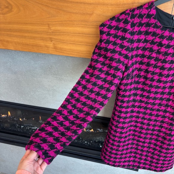 NWT House of Harlow 1960 x REVOLVE Loui Dress in Fuchsia & Black, Size S - Picture 9 of 15